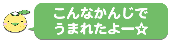 こんなかんじでうまれたよ